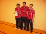Sieger der ostthüringer Pokalendrunde (v.l.): Michael Köhler, Johannes Böhme, René Wolf